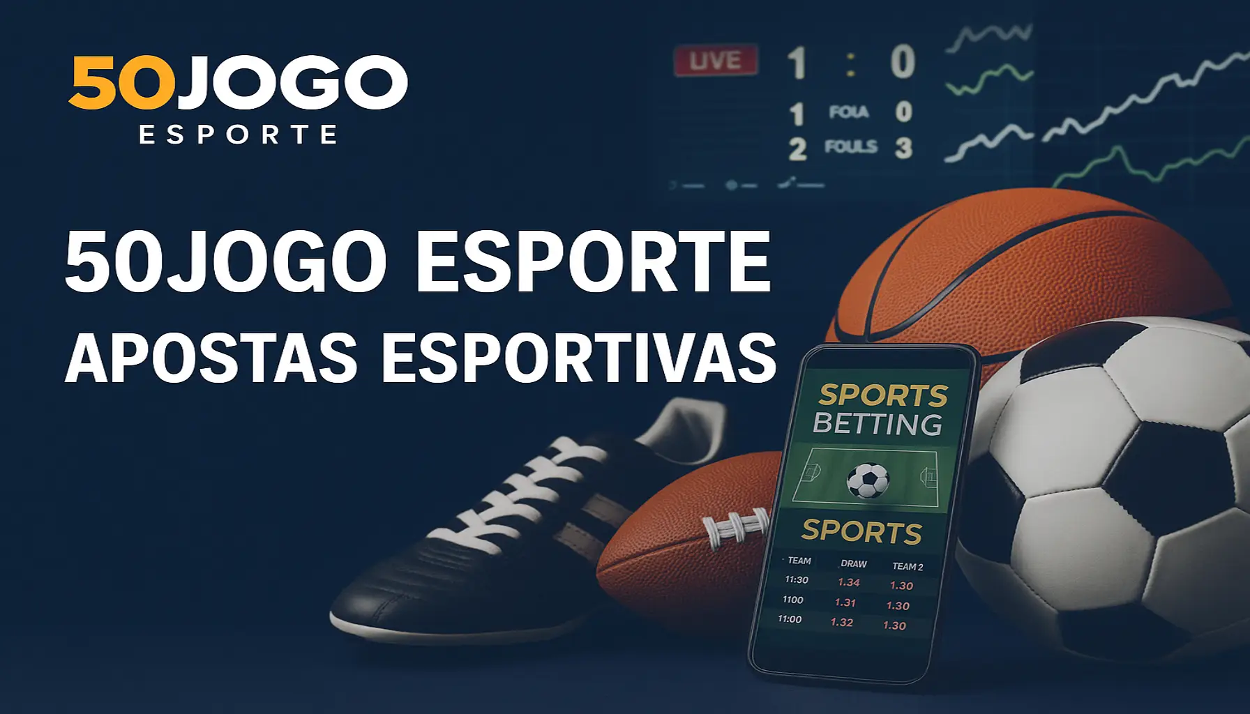 Aposte em apostas esportivas no cassino online 50JOGO
